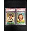 Image 1 : 1974 O-PEE-CHEE GRADED HOCKEY CARD LOT (#182 WILKINS/ #175 STEWART)