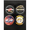 Image 1 : AUTOGRAPHED HOCKEY PUCK LOT (CAM FOWLER, NICK BONINO...)
