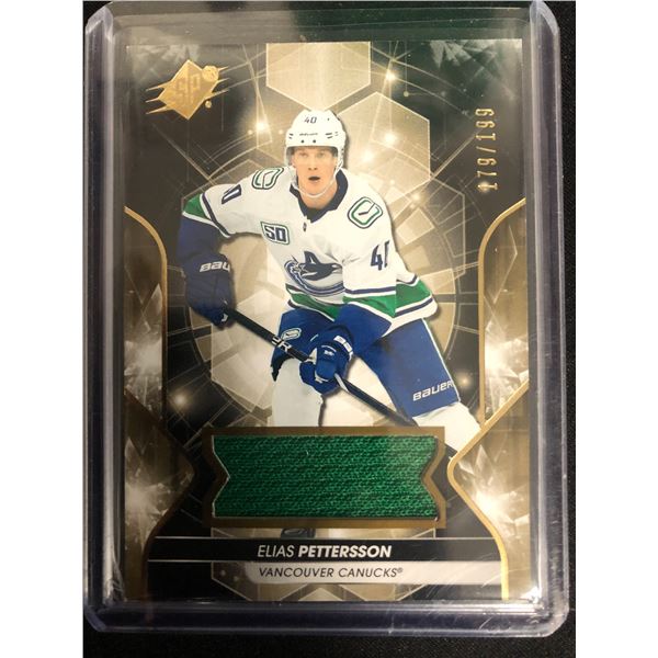 2019-20 SPx Materials Elias Pettersson Jersey 179/199 Canucks