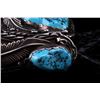 Image 11 : Navajo Spur Sterling & Turquoise Bolo Tie RARE