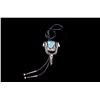 Image 2 : Navajo Spur Sterling & Turquoise Bolo Tie RARE