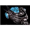 Image 5 : Navajo Spur Sterling & Turquoise Bolo Tie RARE