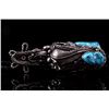 Image 7 : Navajo Spur Sterling & Turquoise Bolo Tie RARE