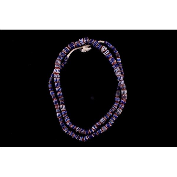 Seven Layer Chevron Trade Bead Necklace