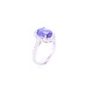 Image 1 : Classic Tanzanite Diamond Ring w/ AIGL Paperwork