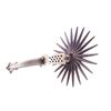 Image 12 : Chilean 4 1/8" Rowel Silver Inlaid Spurs c. 1890