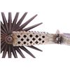 Image 15 : Chilean 4 1/8" Rowel Silver Inlaid Spurs c. 1890