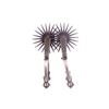 Image 1 : Chilean 4 1/8" Rowel Silver Inlaid Spurs c. 1890