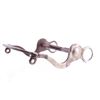 Image 3 : Crockett Silver Overlay Floral Concho Bridle Bit