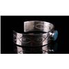 Image 3 : Navajo C.J. Butler Silver Turquoise Bracelet