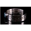 Image 4 : Navajo C.J. Butler Silver Turquoise Bracelet