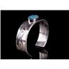Image 6 : Navajo C.J. Butler Silver Turquoise Bracelet