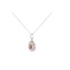 Image 8 : Natural Fancy Colored Diamond 14k Gold Necklace