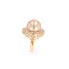 Image 2 : South Sea Pearl & Diamond 18k Yellow Gold Ring
