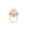 Image 4 : South Sea Pearl & Diamond 18k Yellow Gold Ring