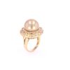 Image 7 : South Sea Pearl & Diamond 18k Yellow Gold Ring