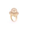 Image 9 : South Sea Pearl & Diamond 18k Yellow Gold Ring
