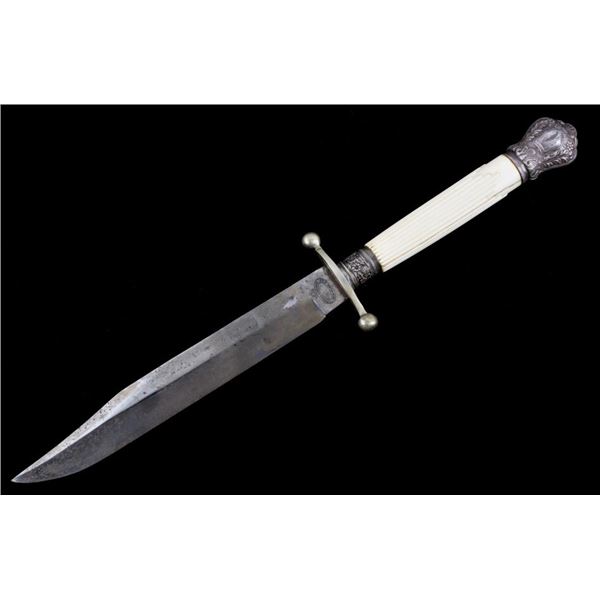 Tiffany Broadway Ivory Handle Hunting Knife 19th C