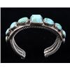 Image 3 : Navajo Sterling Silver & Turquoise Bracelet
