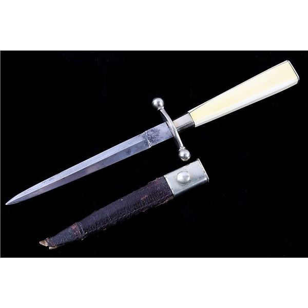 Late 19th Century Bone Handle Stiletto Knife