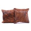 Image 2 : Brindle Brown & Black Cowhide Premium Two Pillows