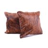 Image 3 : Brindle Brown & Black Cowhide Premium Two Pillows