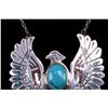 Image 5 : Navajo Lone Mountain Turquoise Chip Inlay Necklace