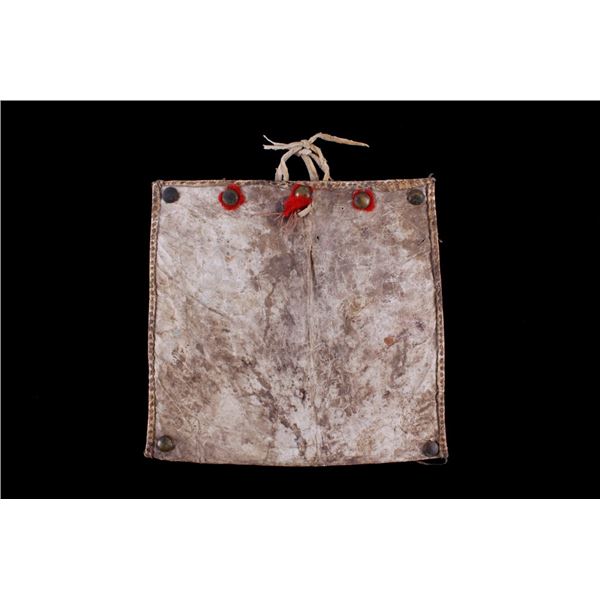 Plains Indians Polychrome Painted Parfleche Purse