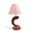 Image 3 : Big Horn Sheep Horn & Burl Lamp c. Mid 1900's