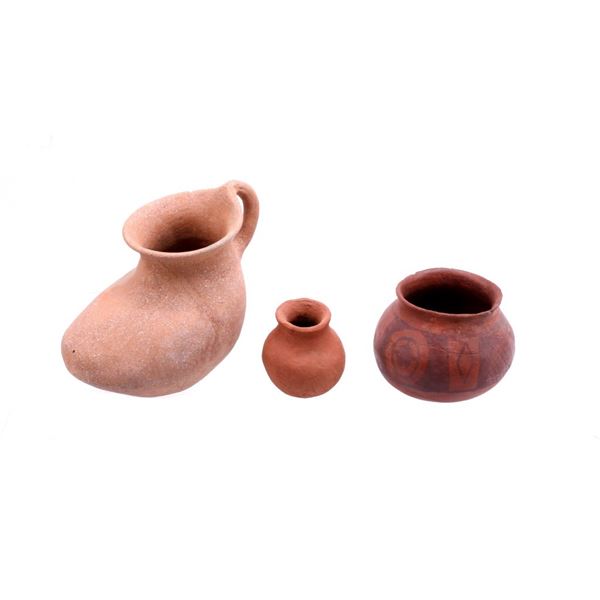 Collection of Three Various Pottery Bowls & Jars