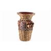 Image 3 : Wicker Wrapped Harvest Flower Vase c. 20th C.