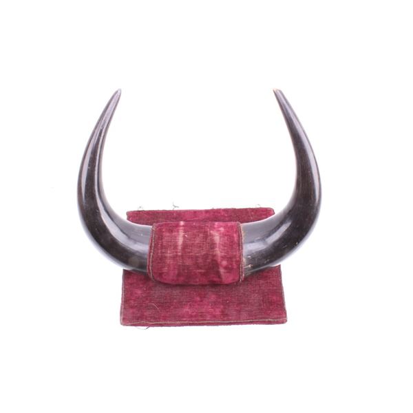Trophy Buffalo Horn Coat Rack c.1890's