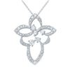 Natural 0.62 CTW Diamond Necklace 18K White Gold - REF-66X6T