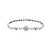 Natural 2.27 CTW Multi-Sapphire & Diamond Bracelet 14K White Gold - REF-165X6T