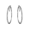 Natural 3.44 CTW Diamond Earrings 14K White Gold - REF-427H5W