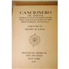 Image 2 : Lang, Henry H. [forward by]. Cancionero De