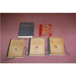ORNAMENT. A Group of 5 Volumes as Listed.