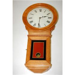 32" HOWARD NO. 70 REGULATOR WALL CLOCK-OAK