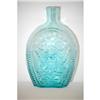 Image 1 : 7" DOUBLE EAGLE BOTTLE FLASK - AQUA PINT W