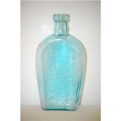 7 3/8" C.A. RICHARDS & CO. FLASK - AQUA EM