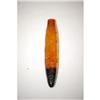Image 1 : 5 1/4" AMBER FIGURAL CIGAR BOTTLE - BLOWN