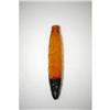 Image 2 : 5 1/4" AMBER FIGURAL CIGAR BOTTLE - BLOWN