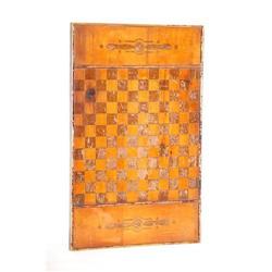 19TH CENT. NEW ENGLAND DOUBLE SIDED GAMEBO