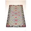 Image 1 : EARLY 20TH CENT. FLORAL HOOKED RUG W/ LEAF