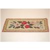 Image 1 : EARLY 20TH CENT. FLORAL HOOKED RUG W/ WAVY