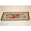 Image 2 : EARLY 20TH CENT. FLORAL HOOKED RUG W/ WAVY