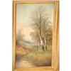 Image 2 : J. VERNTENS(?) OIL ON CANVAS POND LANDSCAP