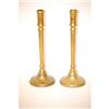 Image 1 : PR. 12" EARLY BRASS CANDLESTICKS - CONTINE