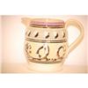 Image 2 : MOCHA CREAMWARE PITCHER W/ UPPER BLUE BAND