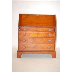 NEW ENGLAND CHIPPENDALE SLANT FRONT DESK-C